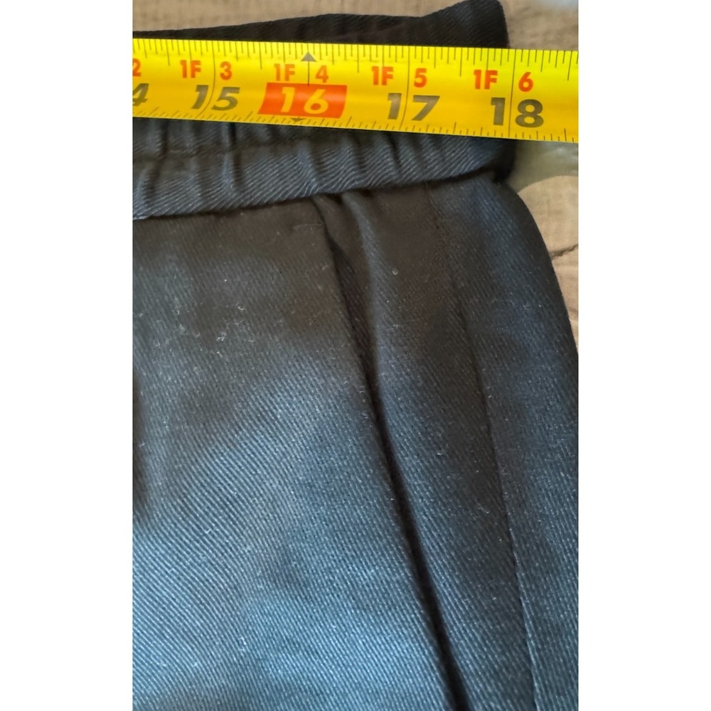 Banana Republic Slim Tapered Stretch Waist Chino Pants Men's L Black Drawstring - Picture 6 of 9